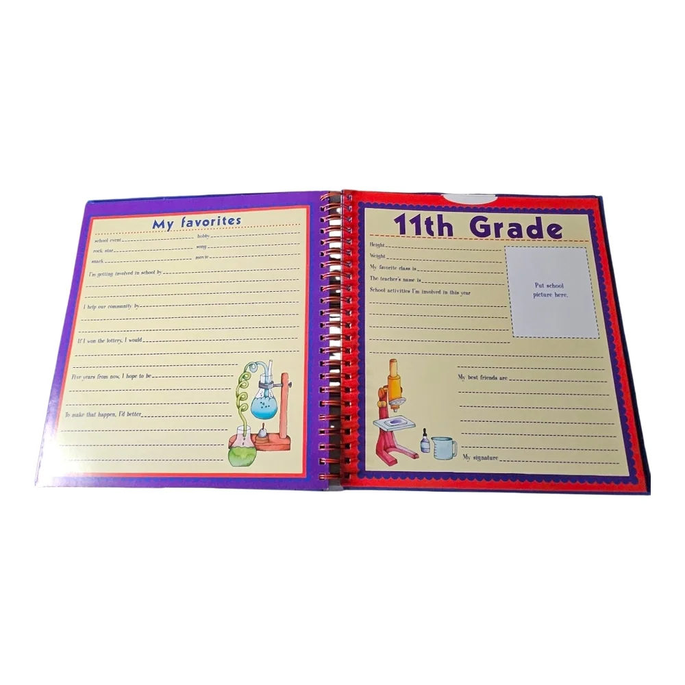 New Seasons Spiral Bound School Years Memory Keeper for grades K-12